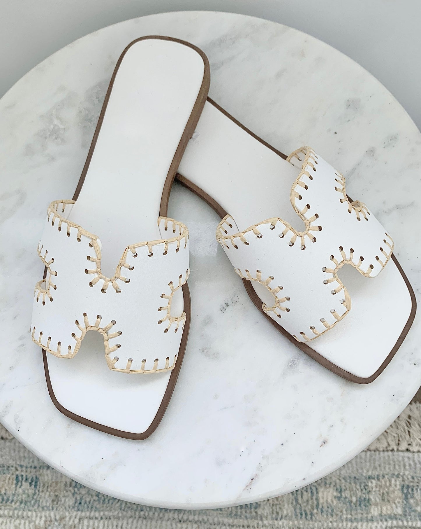 White Summer Sandals